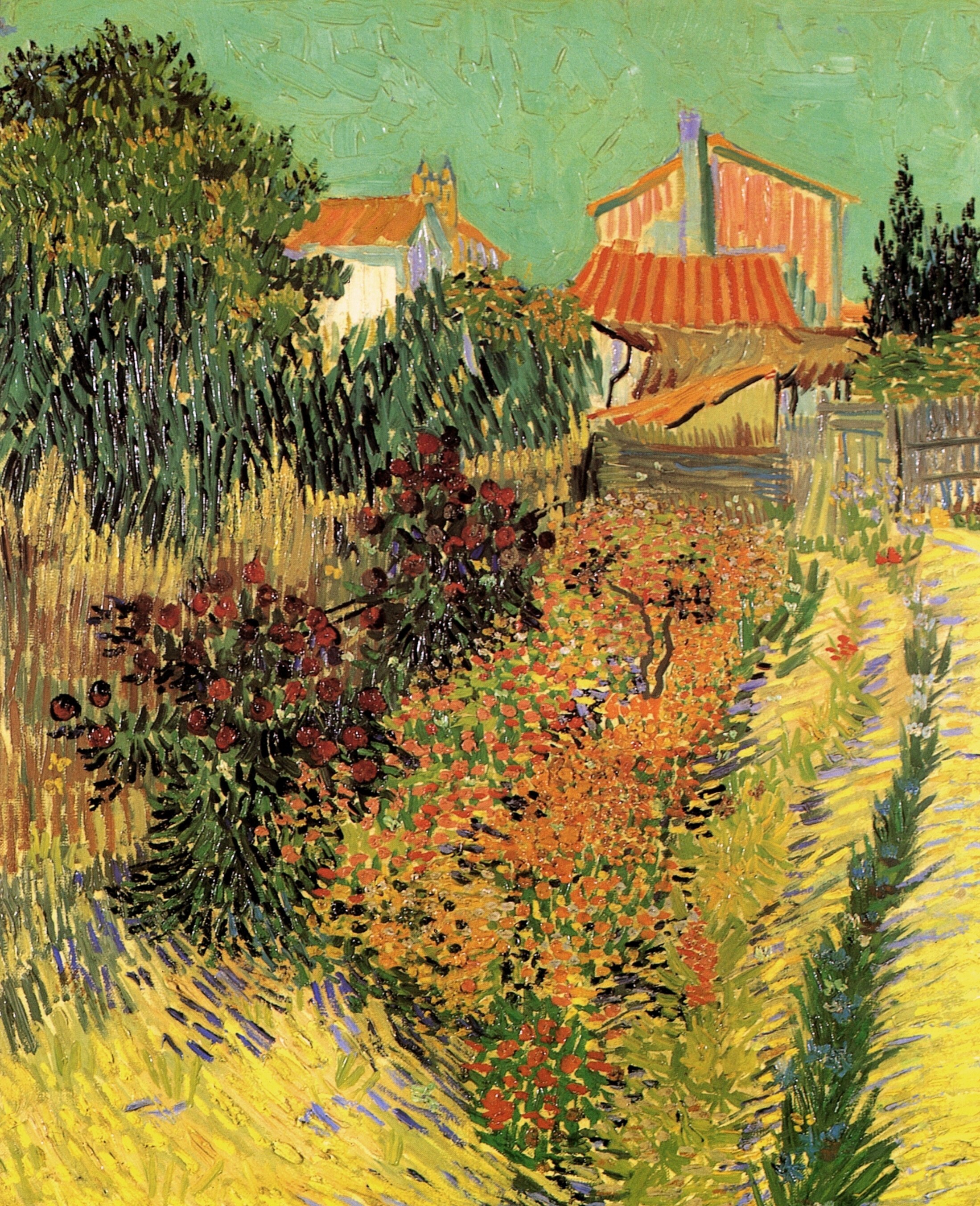 Картина Ван Гога Сад за домом 1888